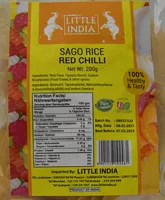 RYŻ SAGO CZERWONY CHILLI 200G BY LITTLE INDIA 