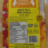 SAGO RICE RED CHILLI 200G BY LITTLE INDIA 