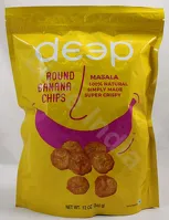 Okrągłe chipsy bananowe z przyprawami Masala Deep 340g