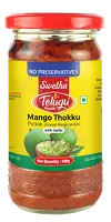 Marynowane Mango Thokku z czosnkiem Telugu Foods 300g
