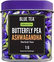 Butterfly Pea Ashwagandha Herbal Tea Blue Tea 15 Pyramid Teabags