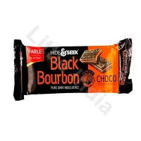 Ciastka z kremem czekoladowym Black Bourbon Hide&Seek Parle 100g