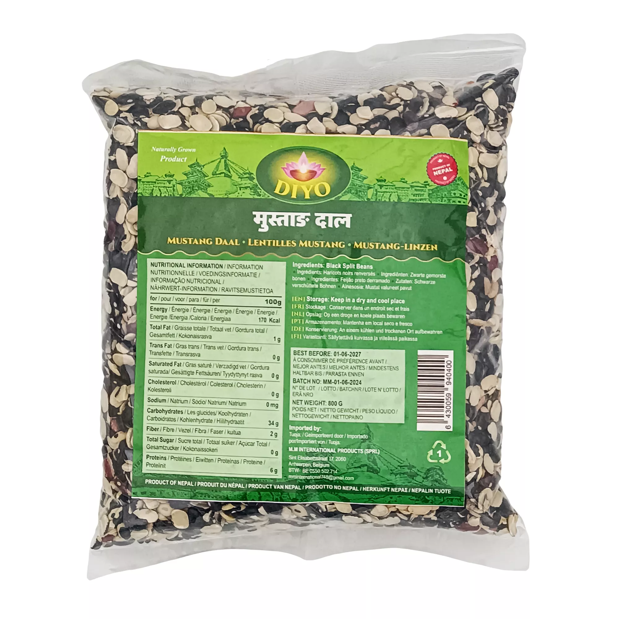 Mustang Daal Diyo Mixed Legume Blend 800g
