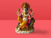 Ganesh Ji Idol 2.05kg Height-27 cm, Width-20cm, Depth-15cm