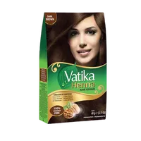 Farba do włosów ciemny brąz Henna Hair Color Dabur Vatika 60g