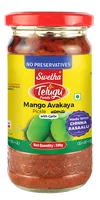 Marynowane mango z czosnkiem Mango Avakaya Pickle Telugu Foods 300g