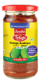 Marynowane Mango Avakaya z czosnkiem Telugu Foods 300g