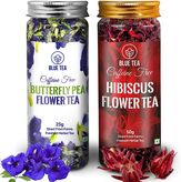Zestaw herbat ziołowych: z klitorii ternateńskiej i kwiatów hibiskusa Blue Tea 25g+50g