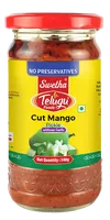Marynowane mango w oleju bez czosnku Cut Mango Pickle Telugu Foods 300g