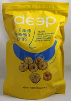 Okrągłe chipsy bananowe z czarnym pieprzem Mari Deep 794g