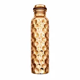 Butelka miedziana plastry miodu Fern 950ml