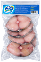 Mrożone steki z makreli królewskiej ze skórą i ością Frozen King Fish Steaks Skin-On Bone-In Tony’s Delight Seafood 770g