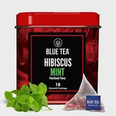 Herbata ziołowa z hibiskusa z mietą Blue Tea 18 torebek