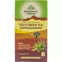 Tulsi Green Tea Ashwagandha 25 teabags Organic India