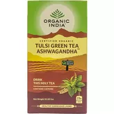Herbata zielona tulsi z ashwagandą Organic India 25 torebek