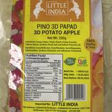 PINO 3D PAPAD 3D POTATO APPLE 200G BY LITTLE INDIA