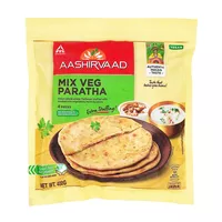 Płaskie chlebki Paratha nadziewane warzywami Aashirvaad 4szt. 400g