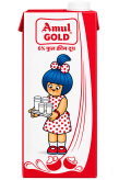 Mleko krowie pełnotłuste 6% UHT Amul Gold 1l
