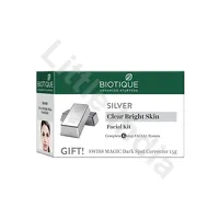 Silver Facial Kit for Clear Bright Skin 6 steps Biotique