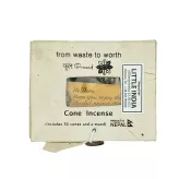 Kadzidełka stożkowe białe Cone Incense Prasad 32szt.