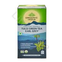 Earl Grey Green Tea with Tulsi 25 teabags Organic India