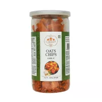 Chipsy owsiane o smaku czosnkowym Oats Chips Garlic Lakshmi 130g