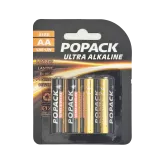 AA Ultra Alkaline Batteries Popack 4 pcs