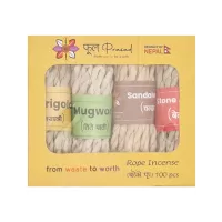 Incienso en cuerda 4 tipos Phool Prasad 100 piezas.
