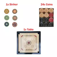 Zestaw do gry karambol Carrom stół 68cm