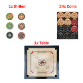 Zestaw do gry karambol Carrom stół 68cm