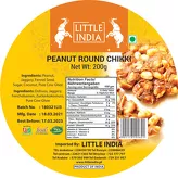 PEANUT ROUND CHIKKI 200G BY LITTLE INDIA