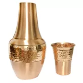 Dzbanek miedziany na wodę z kubkiem 1500ml
