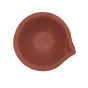 Clay oil lamp Terracotta Small Diya 6pcs - 3