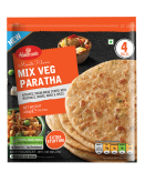 Płaskie chlebki Paratha nadziewane warzywami Haldirams 4szt. 400g