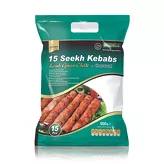 Green Chilli Seekh Kebab lamb Crown Frozen Foods 15pcs.