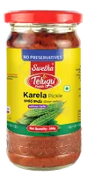 Marynowany gorzki melon (Karela) w oleju bez czosnku Telugu Foods 300g