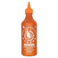 Salsa de mayonesa picante con chili Estra Spicy Sriracha de la marca Flying Goose 455ml