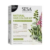 4 Step Natural Black Hair Coloring Kit Sesa
