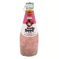 Napój owocowy smak liczi z nasionami bazylii Pran 290ml