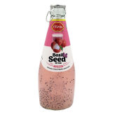 Napój owocowy smak liczi z nasionami bazylii Basil Seed Lychee Pran 290ml