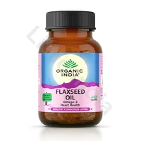 Flaxseed Oil in capsules 60caps. Organic India