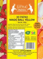 3D PAPAD MAGIC BALL YELLOW 200G BY LITTLE INDIA