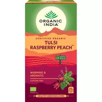 Tulsi Raspberry Peach Organic India 25 torebek