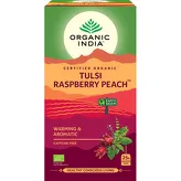 Tulsi Raspberry Peach Organic India 25 torebek