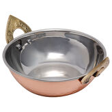 Kadai Bowl Made Of Copper And Stainless Steel 300ml