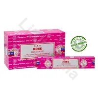 Naturalne kadzidełka o zapachu róży Rose Incense Satya 15g