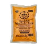 Colorful Orange Powder Organic Holi Colour Powder Orange Crush Lakshmi 100g