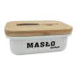 Maselniczka biała + nóż do masła 1502 Besthoff - 2