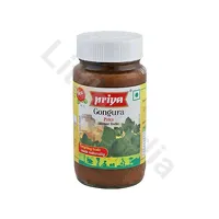 Gongura (Roselle Leaves) Pickle (without garlic) in oil 300g Priya