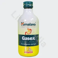 Syrop Gasex o smaku cytrynowo imbirowym Himalaya 200ml